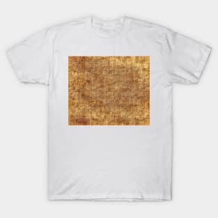 Beige, Egyptian-patterned coffee theme T-Shirt